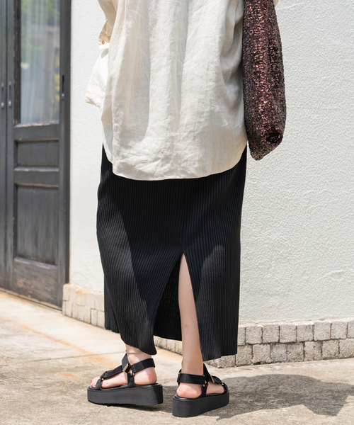 「Spick & Span」 ロングスカート 36 ブラック レディース_画像9