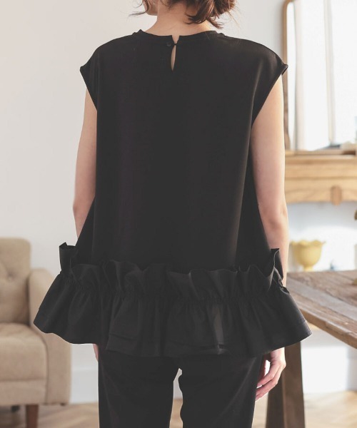 「DONOBAN」 ノースリーブトップス F ブラック レディース_画像5