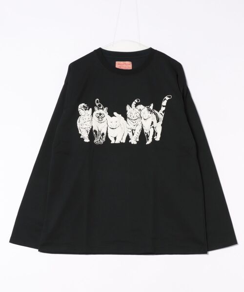 CORISCO（コリスコ） tシャツ モノトーンアニマル柄ロンTEE(M1) メンズ