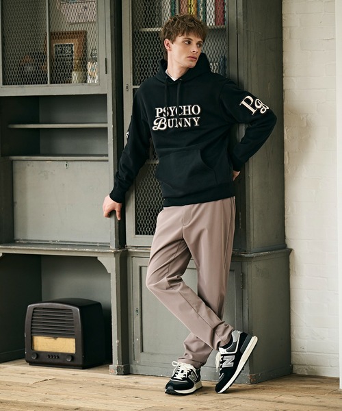 Psycho Bunny パーカー 3Dシグネチャー マルチロゴパーカ メンズ