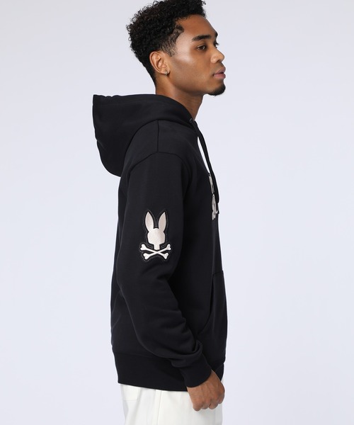 Psycho Bunny パーカー 3Dシグネチャー マルチロゴパーカ メンズ