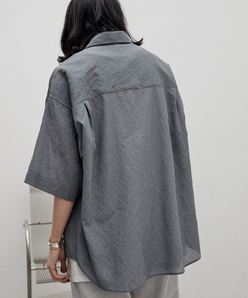 「WYM LIDNM」 半袖シャツ S グレー メンズ_画像4