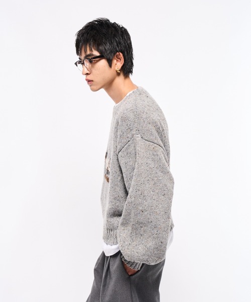 Elanque セーター ニット Volume Embroidrerd knit / ボリューム刺繍 