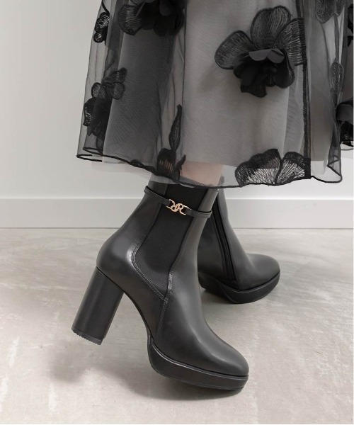 RANDA（ランダ） ブーツ 晴雨兼用 2WAY サイドゴアヒールアップ