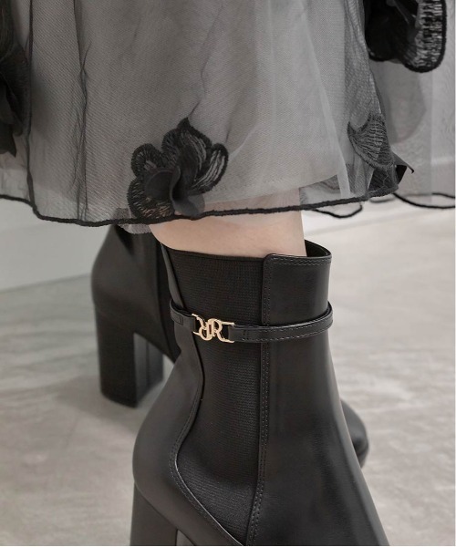 RANDA（ランダ） ブーツ 晴雨兼用 2WAY サイドゴアヒールアップ