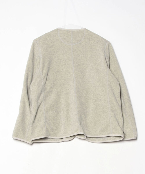 DANTON ライトベージュ　ノーカラージャケット XS Danton（ダントン） ノーカラージャケット 34 ライトベージュ