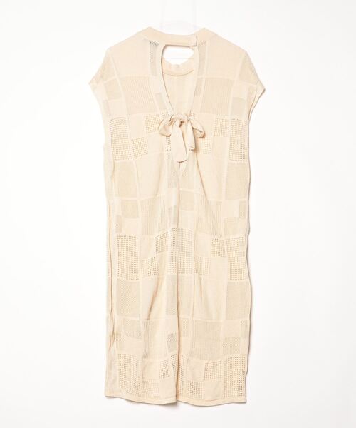 「PUBLIC TOKYO」 半袖ニット FREE ベージュ レディース_画像2