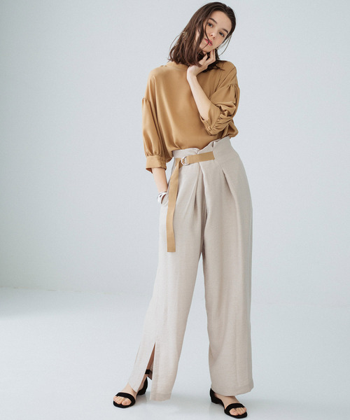 「PUBLIC TOKYO」 パンツ 1 ベージュ レディース_画像7