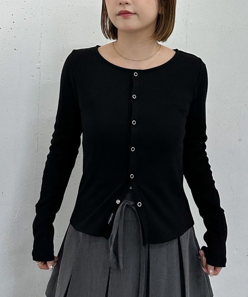 カーディガンとリング archives カーディガン リングスナップカットリブカーディガン