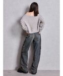 ジーンズ デニム デニムパンツ ハイウエスト ...の詳細画像4
