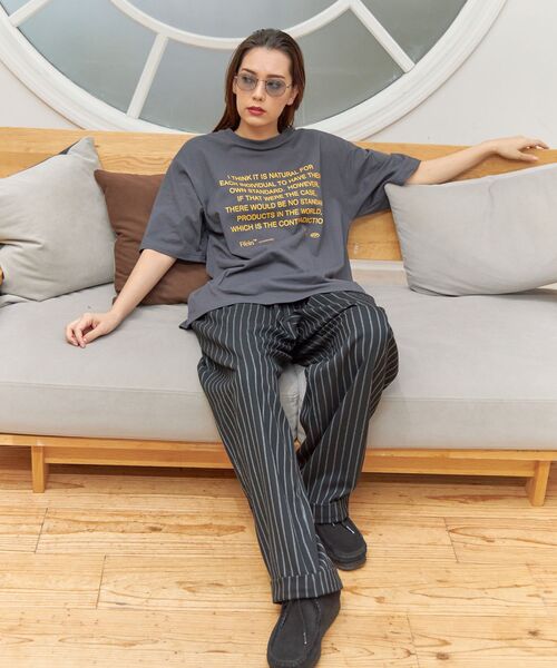 「FFEIN」 半袖Tシャツ LARGE ブラック メンズ_画像4
