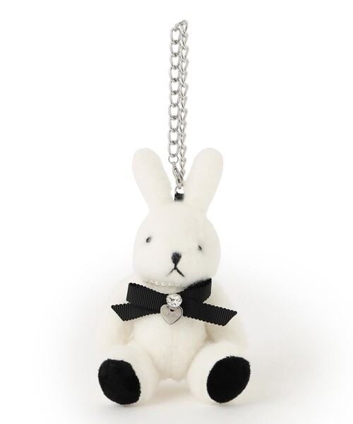 美品】TO BE CHIC ラビット チャーム中綿 ファー切り替えベスト 46 y-b