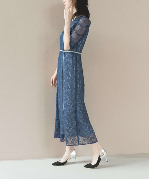 「kaene」 半袖ワンピース 34 イエロー レディース_画像5