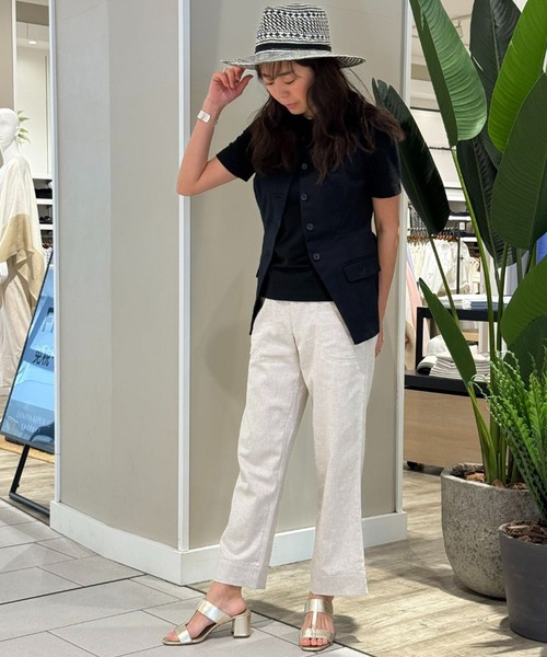 「BANANA REPUBLIC FACTORY STORE」 イージーパンツ M ネイビー レディースの画像