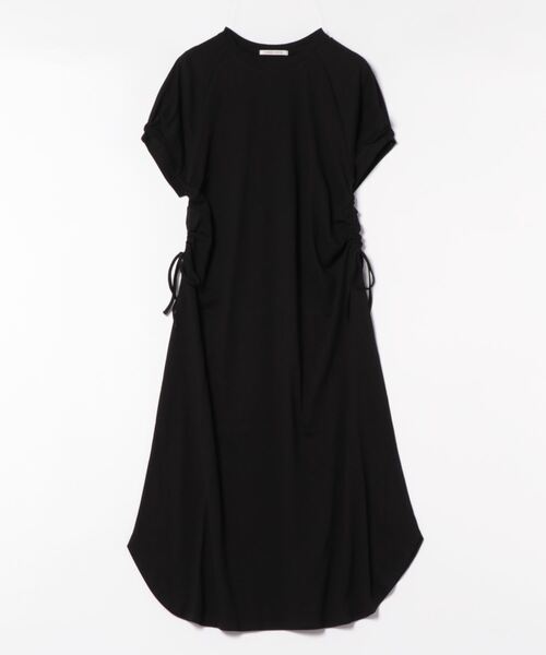 「PREFERIR」 半袖ワンピース LARGE チャコールグレー レディース_画像4