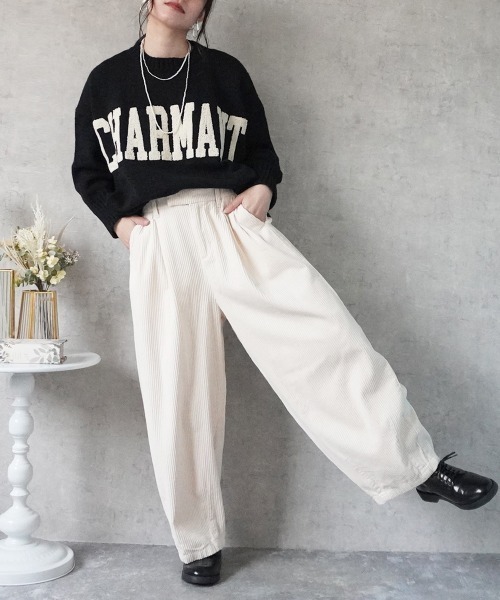 Emma（エマ） パンツ コーデュロイサーカスパンツ レディース