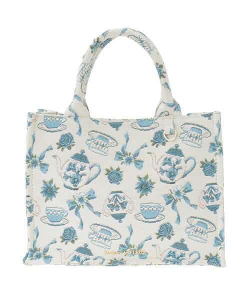 Maison de FLEUR（メゾンドフルール） トートバッグ ティーカップ柄