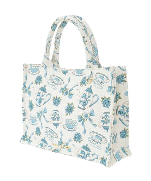 Maison de FLEUR（メゾンドフルール） トートバッグ ティーカップ柄