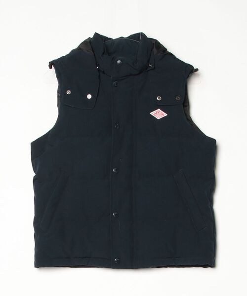 Danton（ダントン） ワンポイントダウンベスト 36 ネイビー レディース