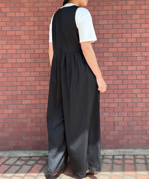 「Auntie Rosa」 オーバーオール FREE ブラック レディース_画像6