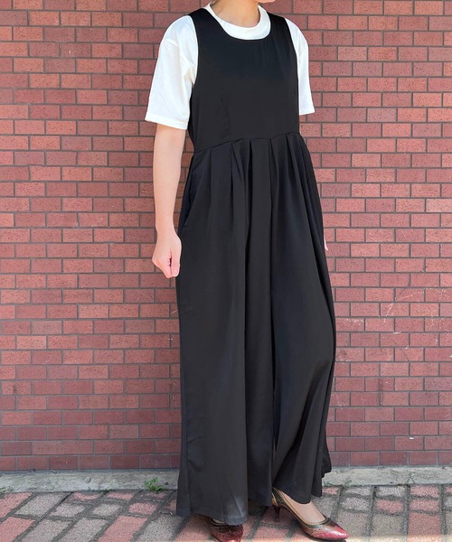 「Auntie Rosa」 オーバーオール FREE ブラック レディース_画像9