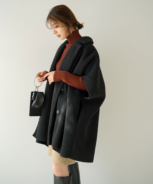 「rectangle」 長袖ニット FREE アイボリー レディース_画像6