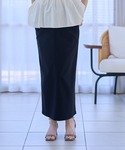 マタニティ ストレッチツイルタイトめスカート(...の詳細画像1