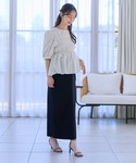 マタニティ ストレッチツイルタイトめスカート(...の詳細画像4
