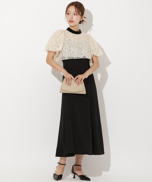 AND COUTURE（アンドクチュール） ドレス ベロアトリミングブラウス