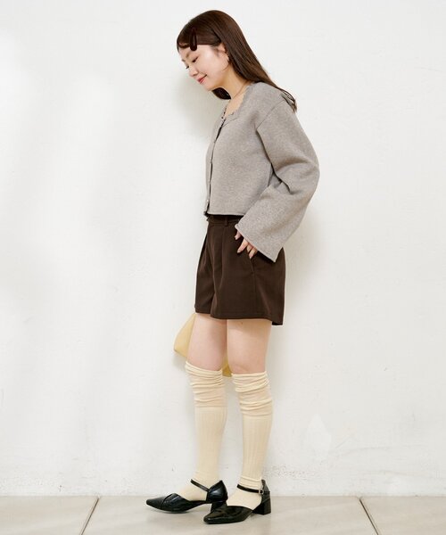 Kastane（カスタネ） パンツ 「新色追加/2サイズ展開」タックショート