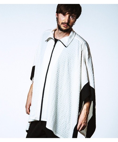 「NO ID.」 ポンチョ ONE SIZE ブラック メンズ_画像3