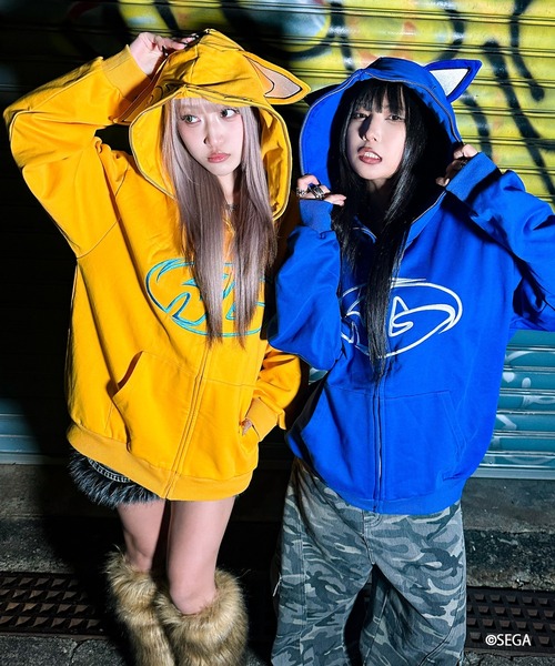 パーカー A'GEM/9 × .kom 「A'gem/エージェム」SONIC ZIP UP HOODIE /ソニックジップアップパーカーの画像