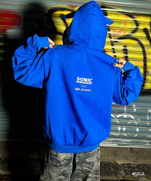 パーカー A'GEM/9 × .kom 「A'gem/エージェム」SONIC ZIP UP HOODIE /ソニックジップアップパーカーの画像