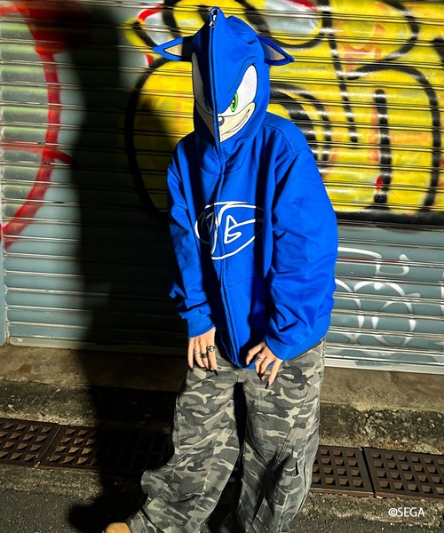 パーカー A'GEM/9 × .kom 「A'gem/エージェム」SONIC ZIP UP HOODIE /ソニックジップアップパーカーの画像