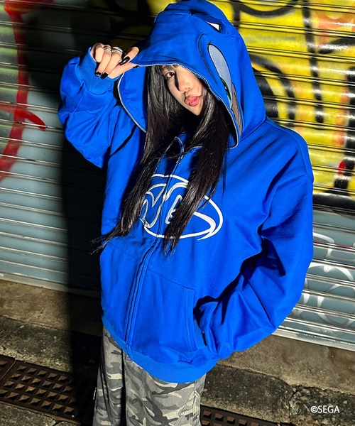 パーカー A'GEM/9 × .kom 「A'gem/エージェム」SONIC ZIP UP HOODIE /ソニックジップアップパーカーの画像