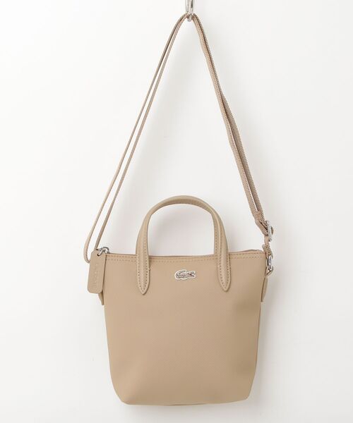 LACOSTE（ラコステ） 2WAYバッグ FREE ベージュ レディース : ZOZOTOWN