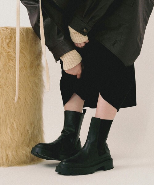 「ATELIER BRUGGE」 ブーツ S ブラック レディース_画像2