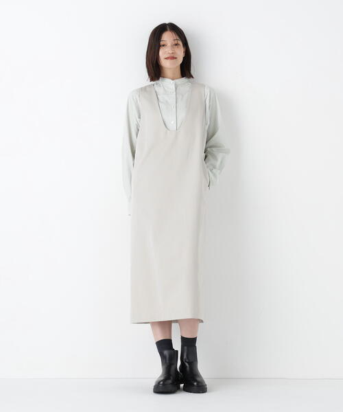 HUMAN WOMAN生成りレースブラウス human woman（ヒューマンウーマン） ブラウス シャツ ドビーストライプ