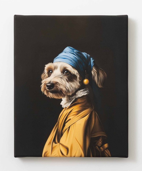 emonique（エモニーク） ポスター 犬 シュナウザー デザイン 名画