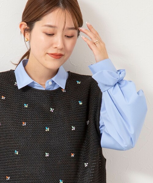 ビジュー付ベスト UNITED ARROWS ビジュー付き ジレ ベストの通販はau PAY