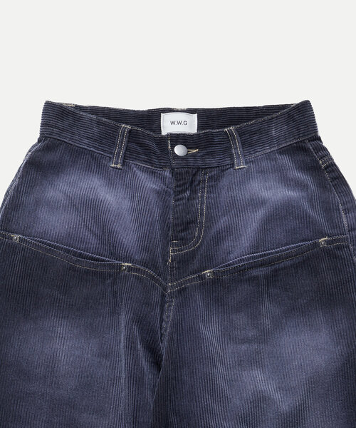 「WHO'S WHO gallery」 コーデュロイパンツ MEDIUM ブラック系その他 レディース_画像5