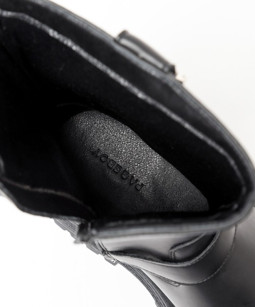 「PAGEBOY」 ショートブーツ LARGE ブラック レディース_画像5