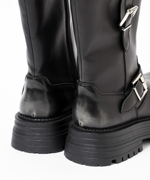 「PAGEBOY」 ショートブーツ LARGE ブラック レディース_画像6