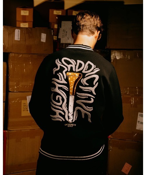 DEVEREUX GOLF セーター ニット ハイリーアディクティブ 裏付きニット