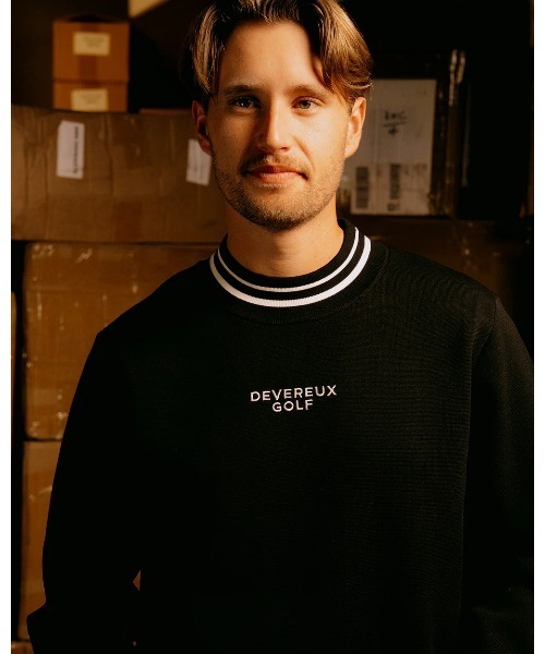 DEVEREUX GOLF セーター ニット ハイリーアディクティブ 裏付きニット