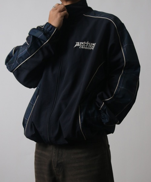 NYLAUS（ナイラス） ブルゾン アウター 「NYS」オーバーサイズ 総柄