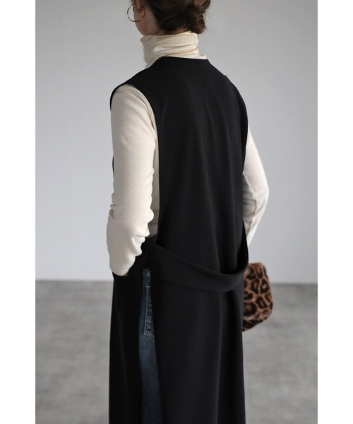 「Bonjour Sagan」 ベスト FREE ブラック レディース_画像3