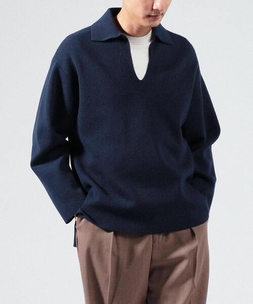 TOMORROWLAND（トゥモローランド） 長袖ニット S ダークブルー メンズ