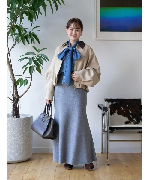 allureville（アルアバイル） ブラウス シャツ デニムボウブラウス