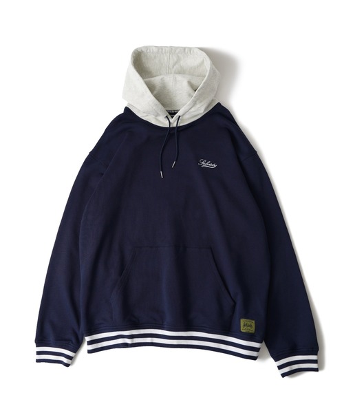 「Subciety」 プルオーバーパーカー MEDIUM ネイビー メンズ_画像8